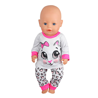 Doll Clothes Pajamas - DOFIBA