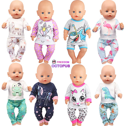 Doll Clothes Pajamas - DOFIBA