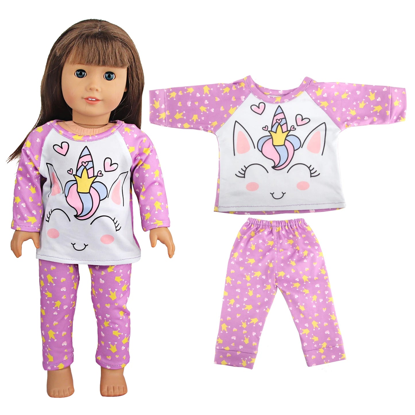 Doll Clothes Pajamas - DOFIBA