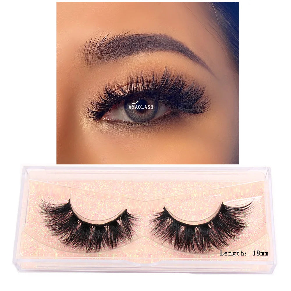 Thick Natural Long False Eyelashes Mink - DOFIBA