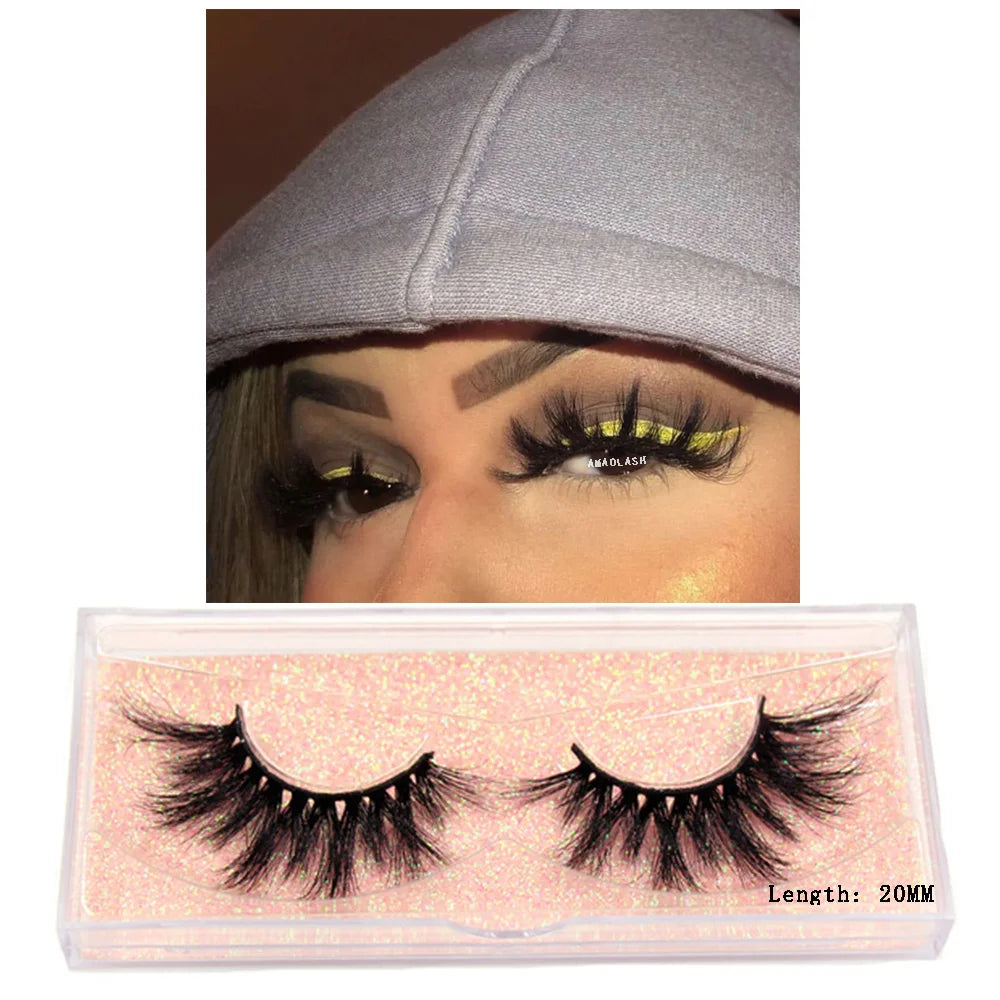 Thick Natural Long False Eyelashes Mink - DOFIBA