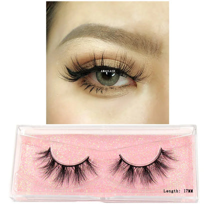 Thick Natural Long False Eyelashes Mink - DOFIBA