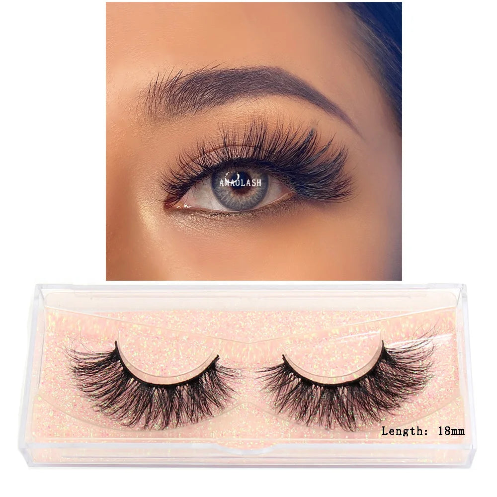 Thick Natural Long False Eyelashes Mink - DOFIBA