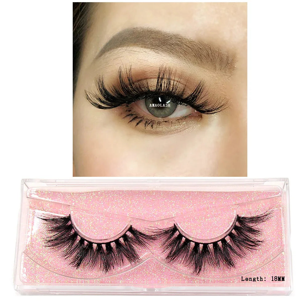 Thick Natural Long False Eyelashes Mink - DOFIBA