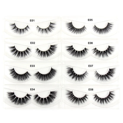 Thick Natural Long False Eyelashes Mink - DOFIBA