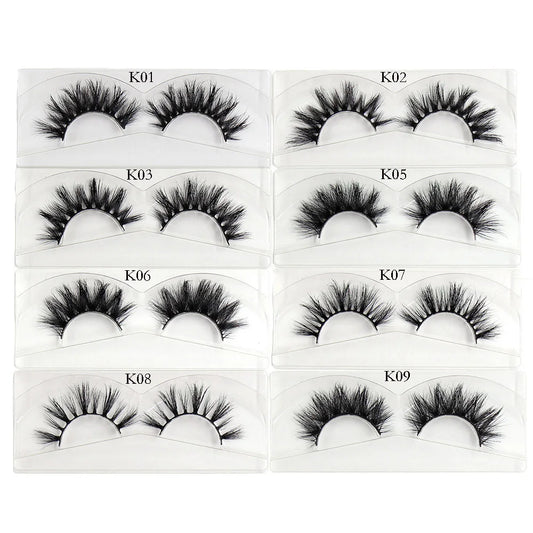 Thick Natural Long False Eyelashes Mink - DOFIBA