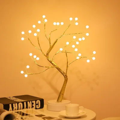 Copper Wire LED Night Light Mini Christmas Tree - DOFIBA