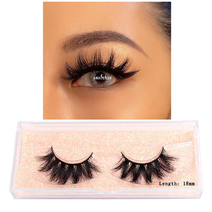 Thick Natural Long False Eyelashes Mink - DOFIBA