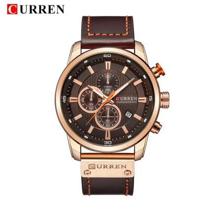 Watch Men Leather Sports Watches Men's Army Military Quartz - DOFIBA