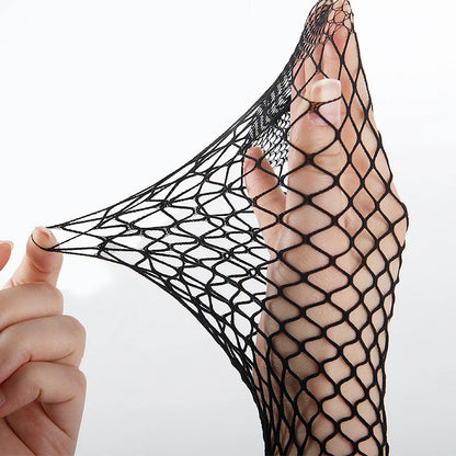 Women Long Sexy Hollow Out Fishnet Stockings Pantyhose - DOFIBA