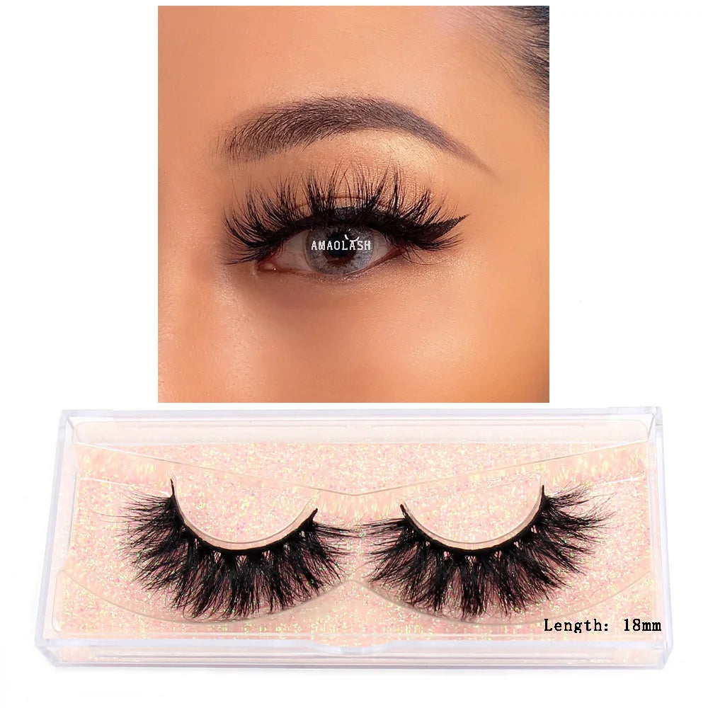 Thick Natural Long False Eyelashes Mink - DOFIBA