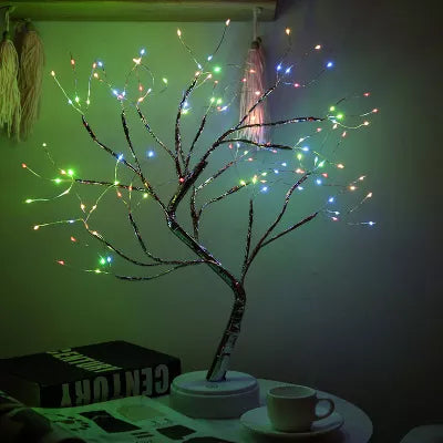 Copper Wire LED Night Light Mini Christmas Tree - DOFIBA