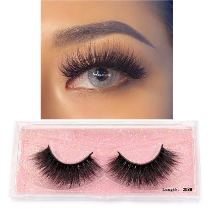 Thick Natural Long False Eyelashes Mink - DOFIBA