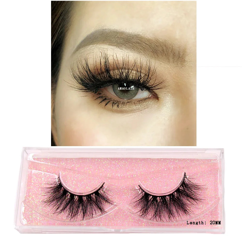 Thick Natural Long False Eyelashes Mink - DOFIBA