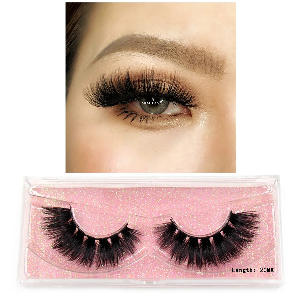 Thick Natural Long False Eyelashes Mink - DOFIBA