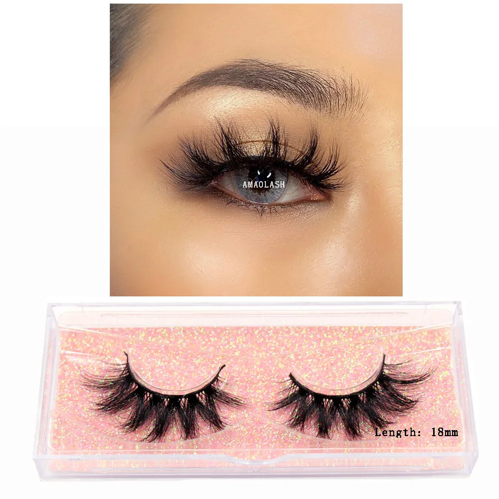 Thick Natural Long False Eyelashes Mink - DOFIBA