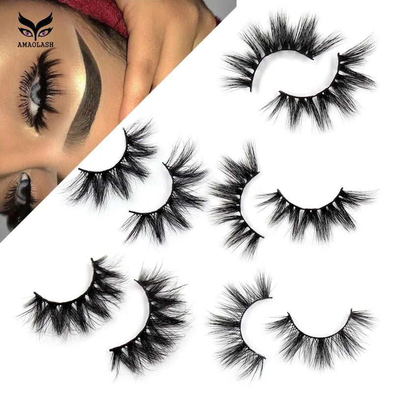 Thick Natural Long False Eyelashes Mink - DOFIBA