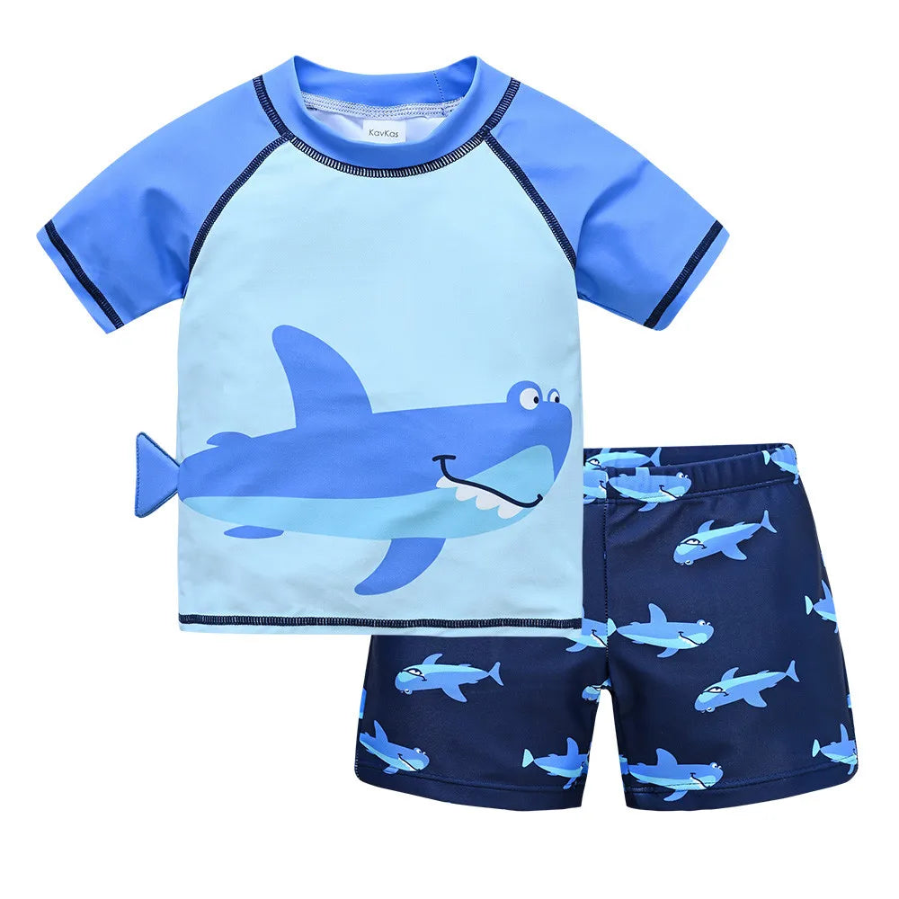 Kids Boy Swimsuit Cool Print - DOFIBA