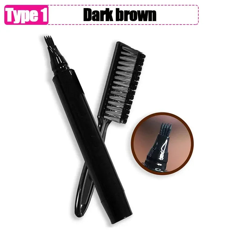 Waterproof Beard Pen Filler Pencil And Brush - DOFIBA