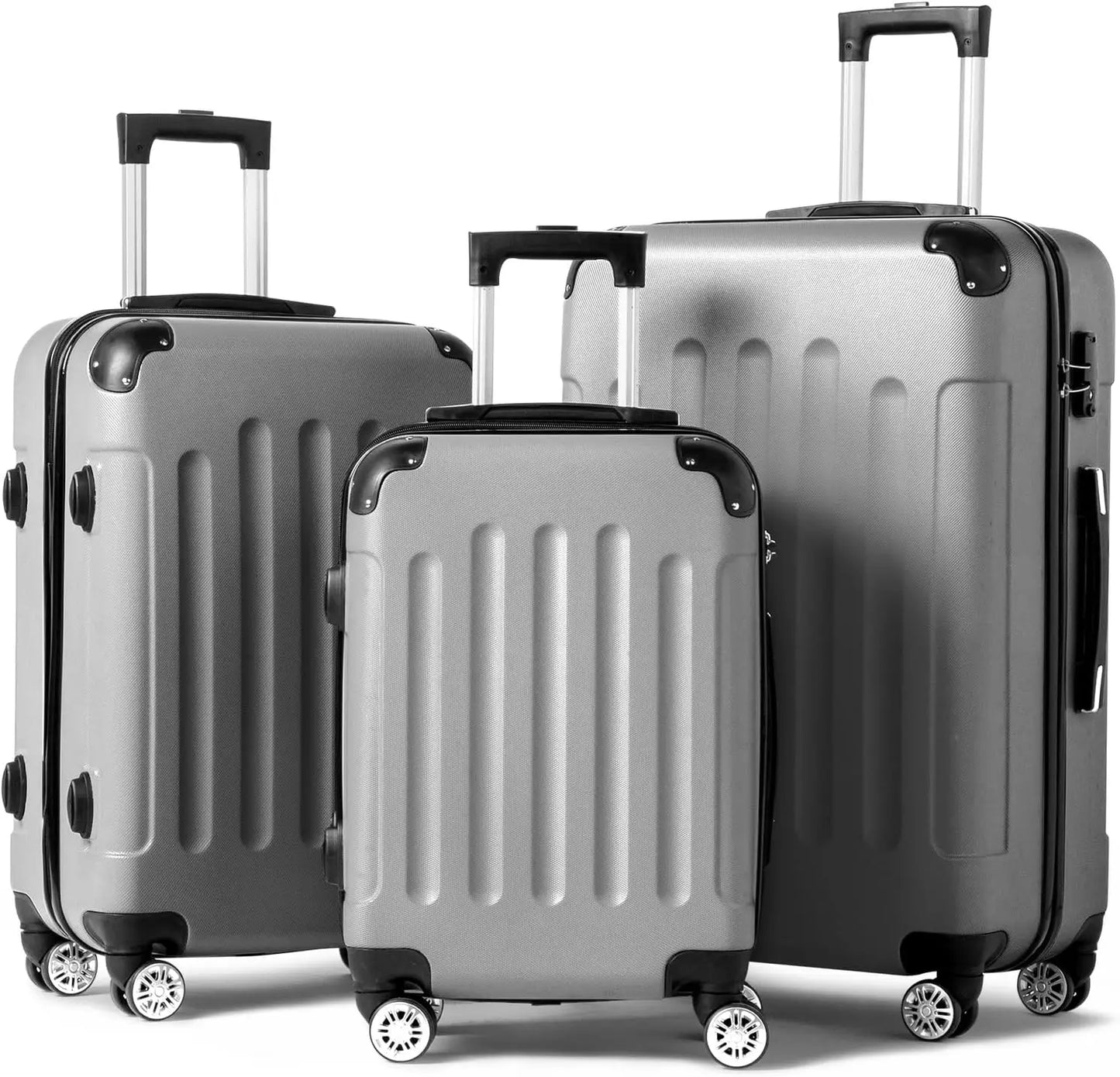 3-Piece Luggage Set Lightweight with Rolling Wheels - DOFIBA