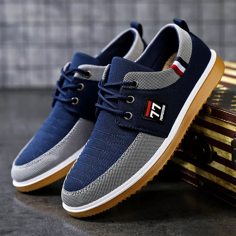 Men's Luxury Feel Canvas Shoes Lightweight - DOFIBA