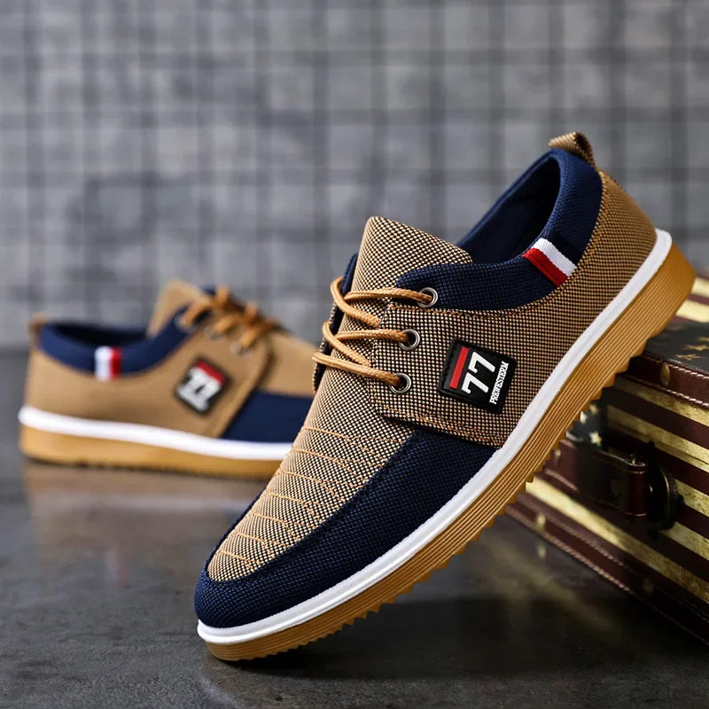 Men's Luxury Feel Canvas Shoes Lightweight - DOFIBA