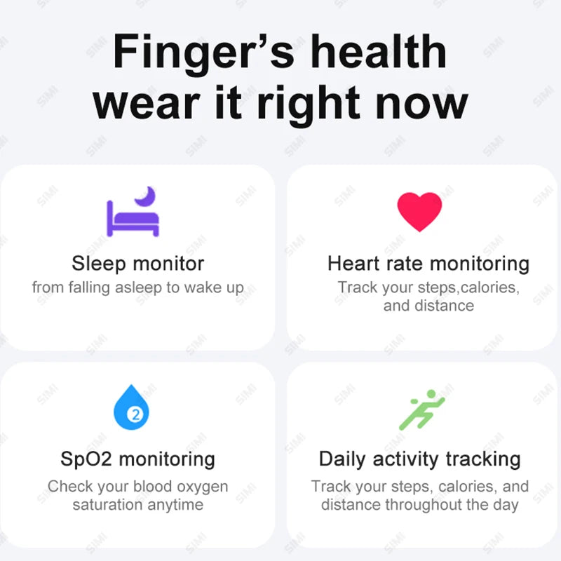 Fitness Tracker Smart Ring