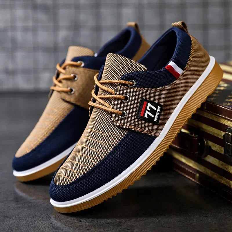 Men's Luxury Feel Canvas Shoes Lightweight - DOFIBA