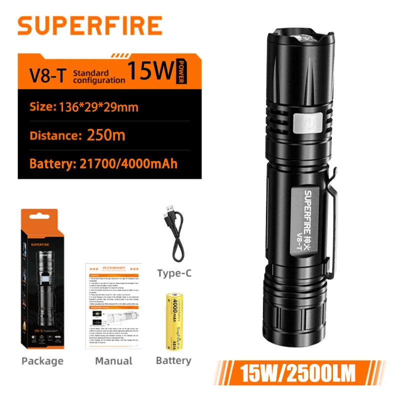 36W High Power LED Waterproof Flashlight - DOFIBA