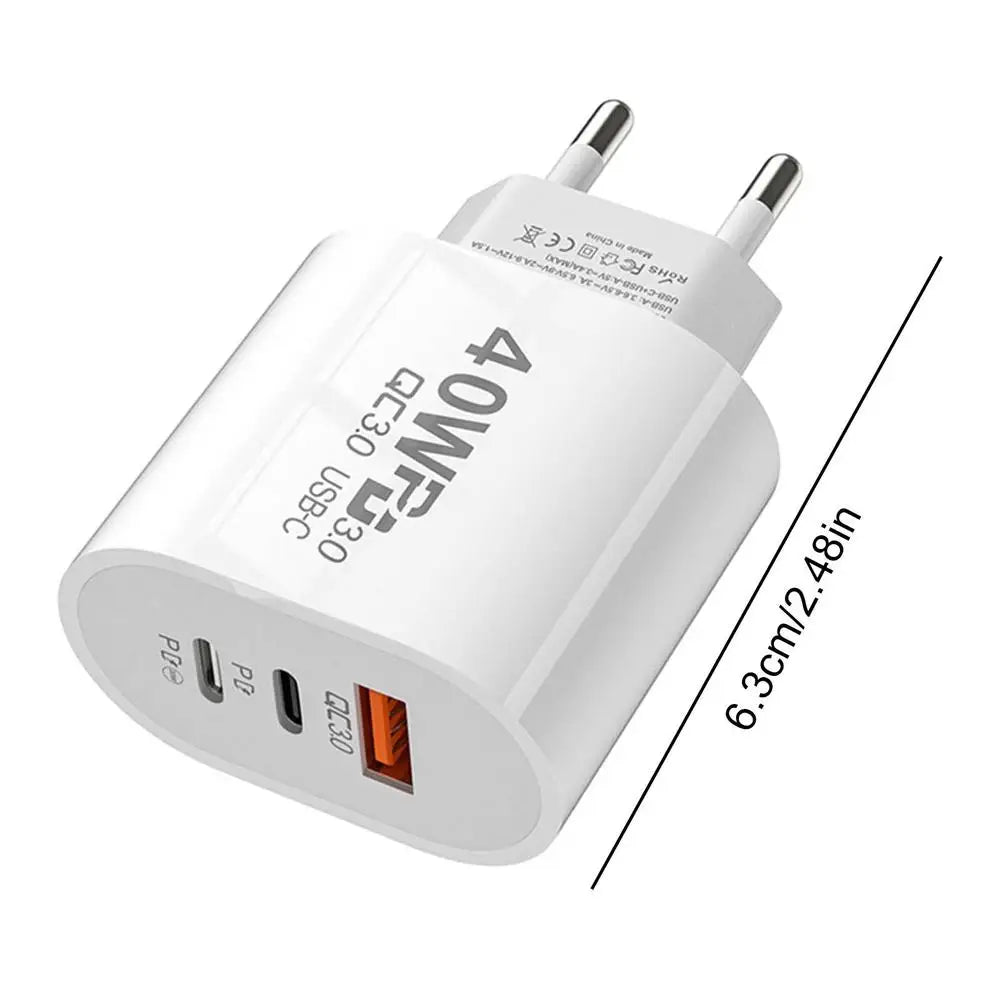 40W USB-C Charger With Quick Charge 3.0 - DOFIBA