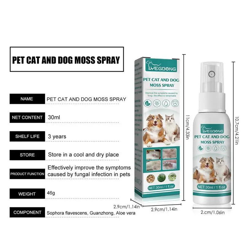 30ml Pet Skin Care Spray Moss Spray For Dogs - DOFIBA