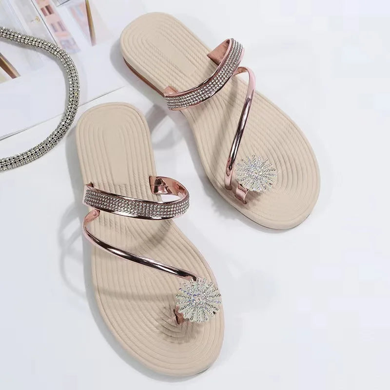 Women's Summer Sandals Rhinestone - DOFIBA