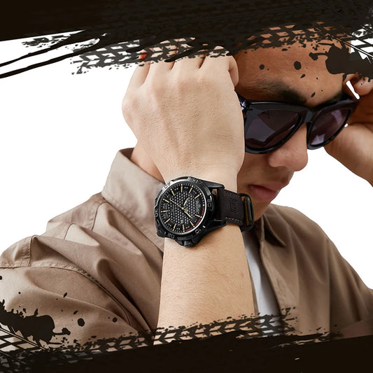 Men Casual Sport Military Quartz Calendar Wrist Watch - DOFIBA