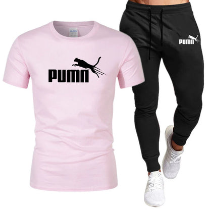 Cotton T-Shirt And Pants Set For Men - DOFIBA