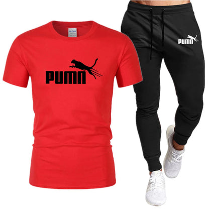 Cotton T-Shirt And Pants Set For Men - DOFIBA