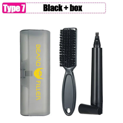 Waterproof Beard Pen Filler Pencil And Brush - DOFIBA