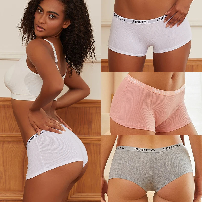 Women Cotton Panties Female Boxer - DOFIBA