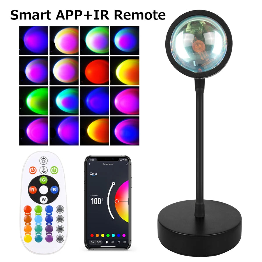 Smart Sunset Lamp Night Light Projector - DOFIBA