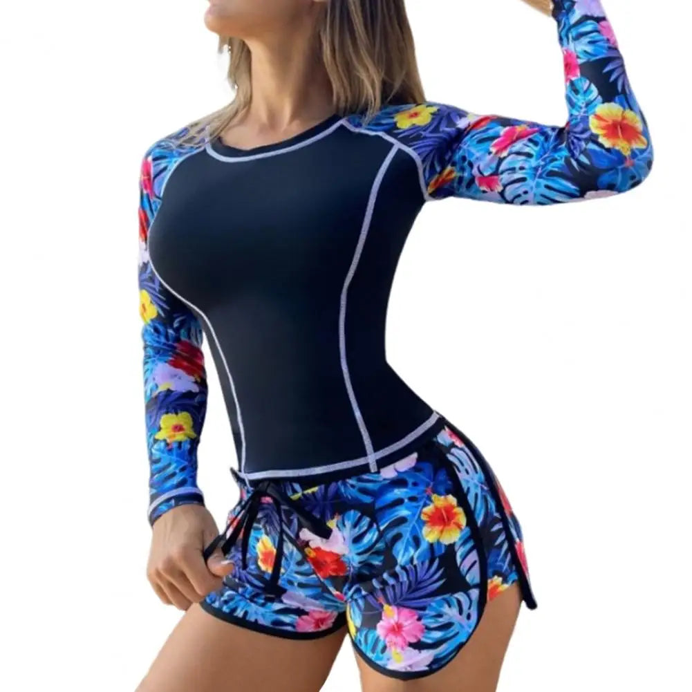 Tropical Print Tankini Swimsuit - DOFIBA