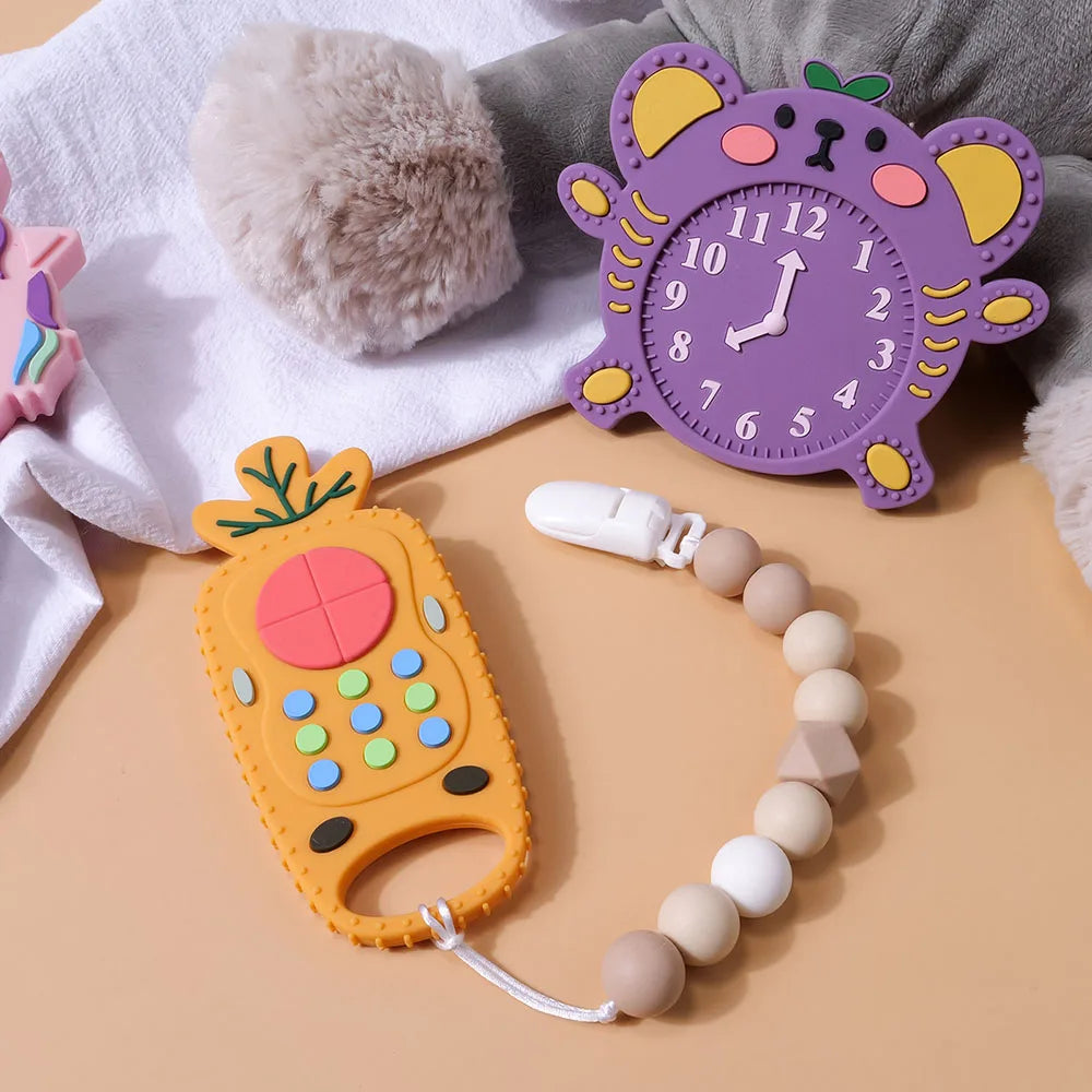 Baby Silicone Teether Toys Remote Control Shape - DOFIBA