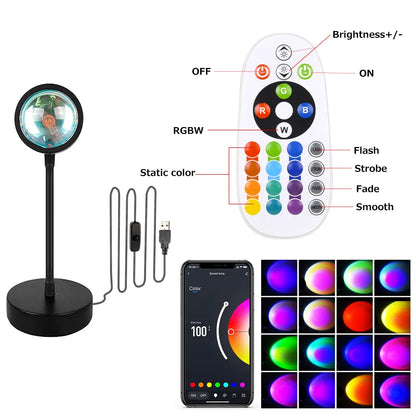 Smart Sunset Lamp Night Light Projector - DOFIBA