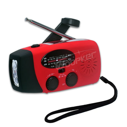 Woopker Multifunctional Solar Radio With Hand Crank FM/AM - DOFIBA