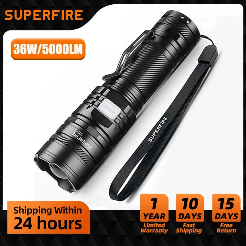 36W High Power LED Waterproof Flashlight - DOFIBA