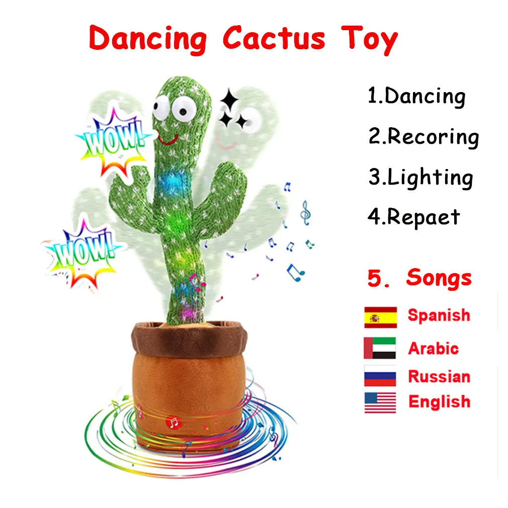 Rechargeable Dancing Cactus Toy With USB Charger - DOFIBA