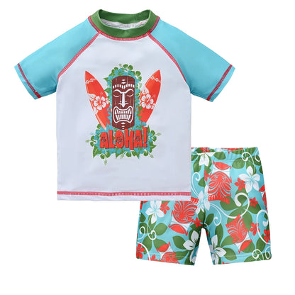 Kids Boy Swimsuit Cool Print - DOFIBA