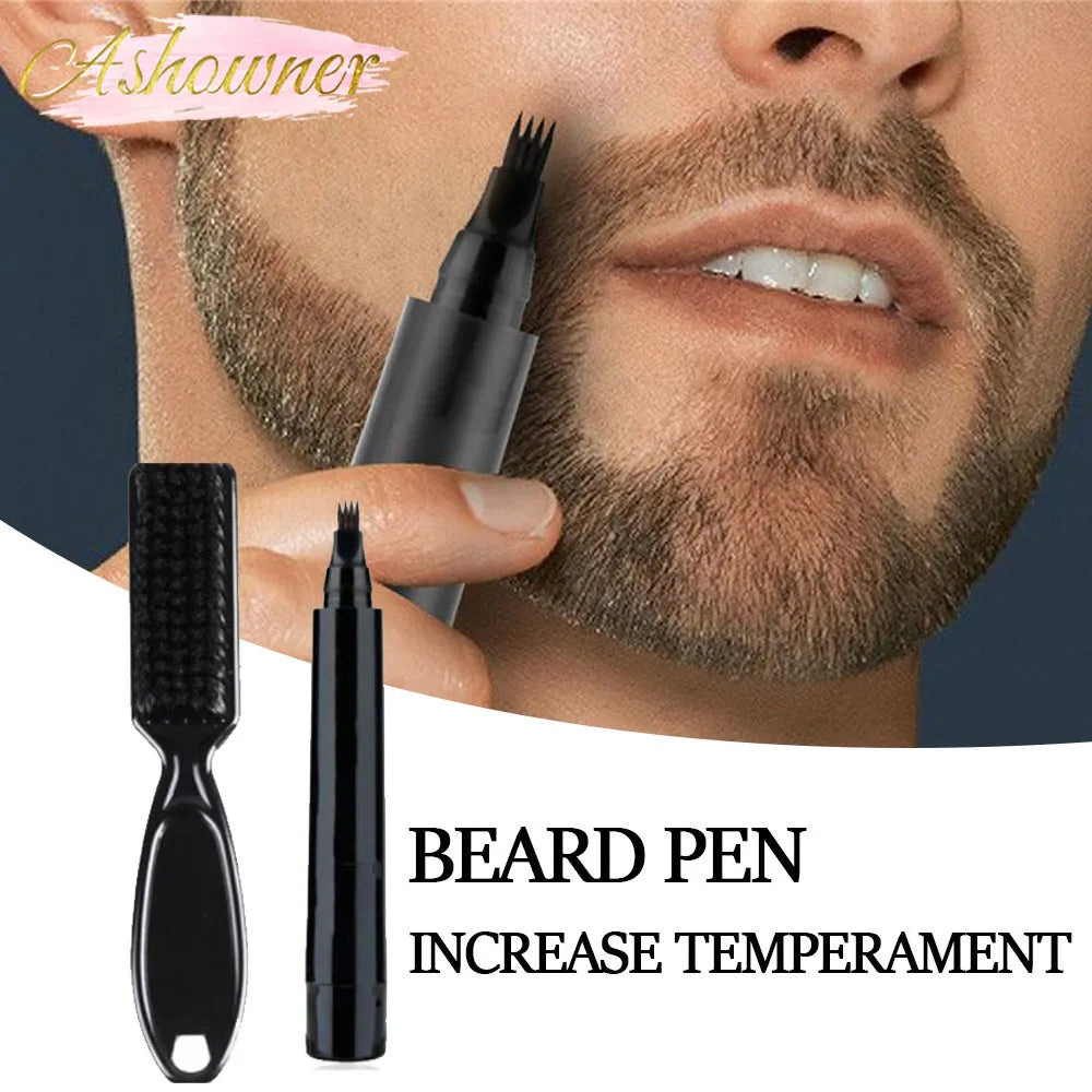 Waterproof Beard Pen Filler Pencil And Brush - DOFIBA