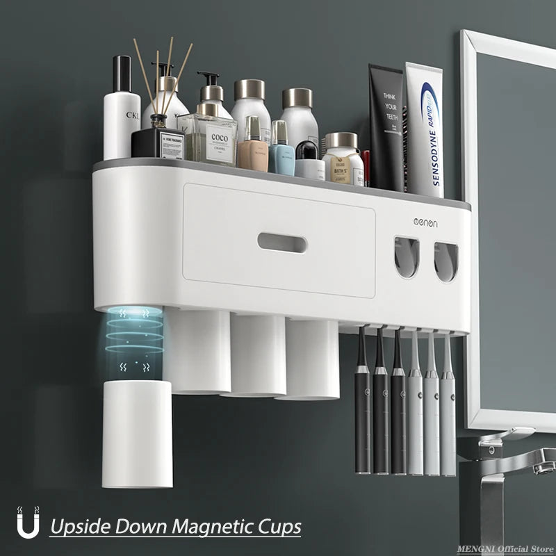 Inverted Toothbrush Holder Wall-Mounted - DOFIBA