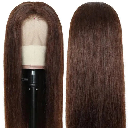 Chocolate Brown Lace Front Wigs For Women - DOFIBA