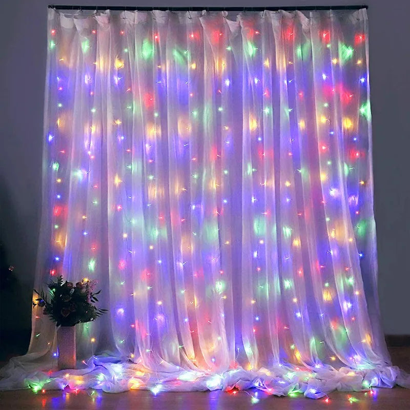 Curtain Garland on The Window USB Power Fairy Lights - DOFIBA