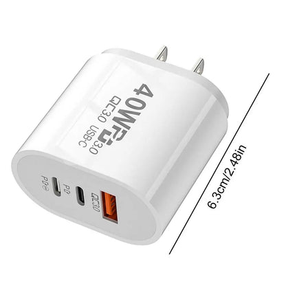 40W USB-C Charger With Quick Charge 3.0 - DOFIBA